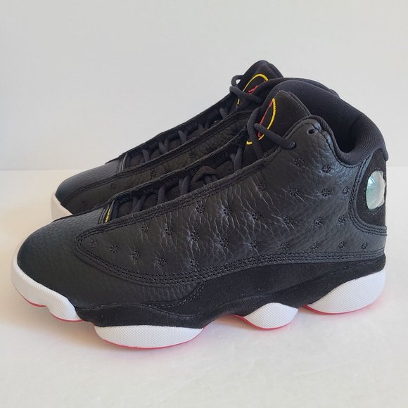 NEW Nike Air Jordan 13 Retro Playoff Basketball Shoes 414571-062 Size 4 Black